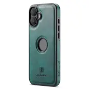 DG.MING iPhone 16 Plus Mobilskal Anti-Drop Läder - Grön