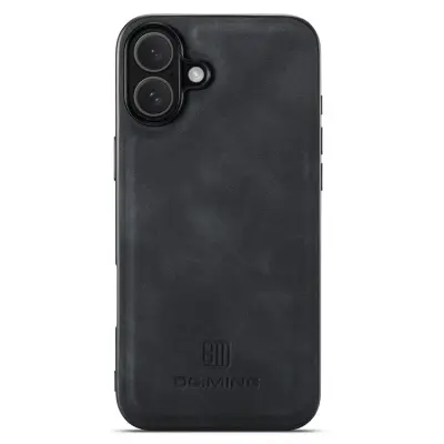 DG.MING iPhone 16 Plus Mobilskal Hybrid Läder - Svart