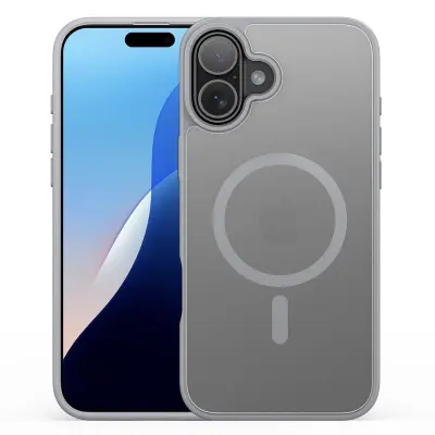 DUX DUCIS Yind Series iPhone 16 Plus Fodral - PC+TPU - Grå