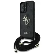 Guess iPhone 16 Plus Mobilskal Crossbody Big Logo - Svart
