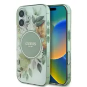 Guess iPhone 16 Plus Mobilskal MagSafe IML Flower & Tonal Circle