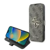 Guess iPhone 16 Plus Plånboksfodral 4G Metal Logo - Brun