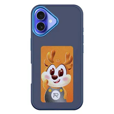 iPhone 16 Plus Mobilskal E Ink 4-Color Display - Blå