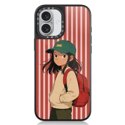 iPhone 16 Plus Mobilskal MagSafe Aluminium Silikon (Style C)