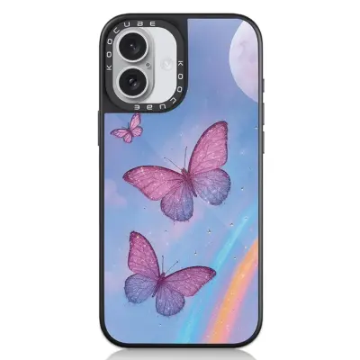 iPhone 16 Plus Mobilskal MagSafe Aluminium Silikon (Style I)