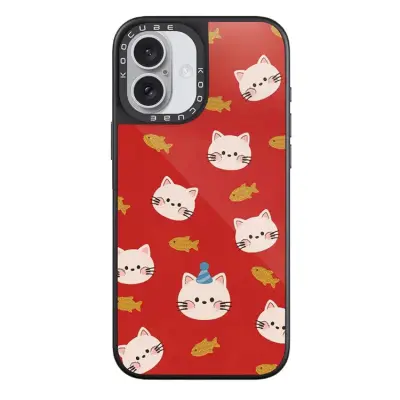 iPhone 16 Plus Mobilskal MagSafe Aluminium Silikon (Style W)