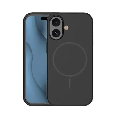 iPhone 16 Plus Mobilskal MagSafe Silikon Thin - Svart