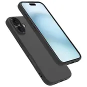 iPhone 16 Plus Mobilskal Soft TPU Anti-Fingerprint - Matte Svart