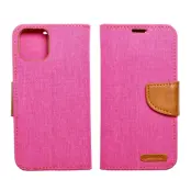 iPhone 16 Plus Plånboksfodral Canvas - Rosa