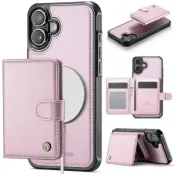 JEEHOOD J09 iPhone 16 Plus Skal med RFID Skydd - Rosa