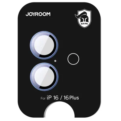 Joyroom iPhone 16/16 Plus Härdat Glas Kameralinsskydd - Blå