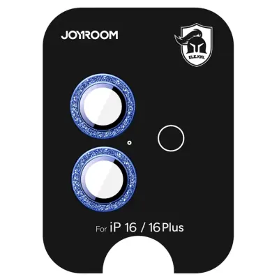 Joyroom iPhone 16/16 Plus Härdat Glas Kameralinsskydd - Blå