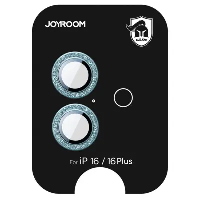 Joyroom iPhone 16/16 Plus Härdat Glas Kameralinsskydd - Grön
