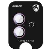 Joyroom iPhone 16/16 Plus Härdat Glas Kameralinsskydd - Rosa
