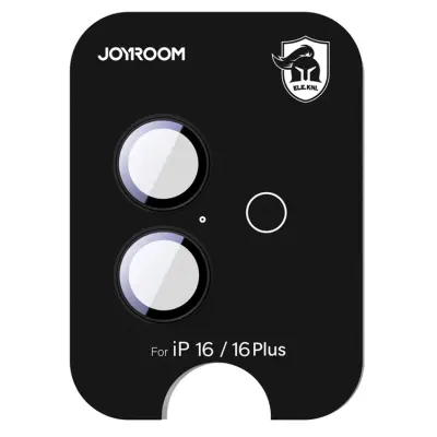 Joyroom iPhone 16/16 Plus Härdat Glas Kameralinsskydd - Svart