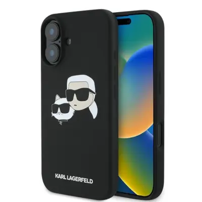 KARL LAGERFELD iPhone 16 Plus Mobilskal Magsafe Double Heads