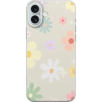 Mobilskal till Apple iPhone 16 Plus med fejdande blommor