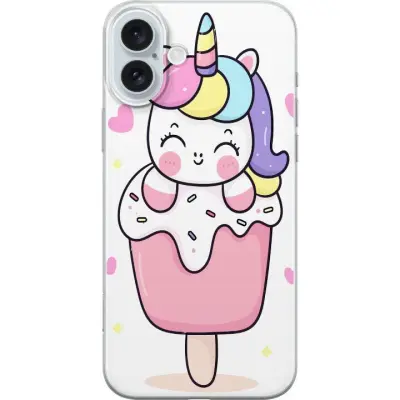 Mobilskal till Apple iPhone 16 Plus med Glad enhörning