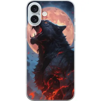 Mobilskal till Apple iPhone 16 Plus med Ylande varg