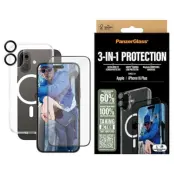 PanzerGlass 3-in-1 Skyddspaket iPhone 16 Plus
