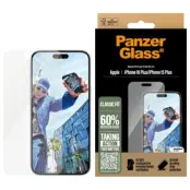 PanzerGlass iPhone 16 Plus Härdat Glas Skärmskydd Classic Fit - Clear