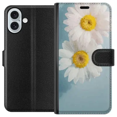 Plånboksfodral till Apple iPhone 16 Plus med Sommarblommor