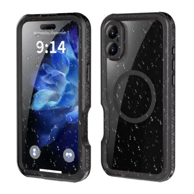 Shellbox iPhone 16 Plus Mobilskal MagSafe GT Vattentät - Svart