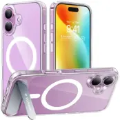 Torras iPhone 16 Plus Mobilskal Magsafe Kickstand - Transparent