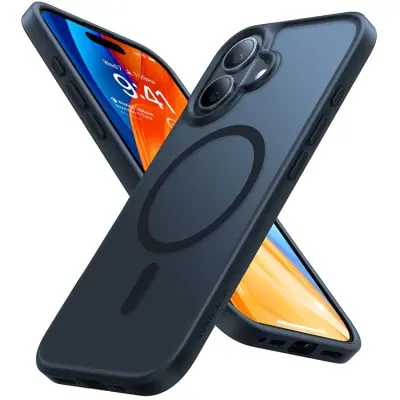 Torras iPhone 16 Plus Mobilskal Magsafe Skin-Touch Matte - Svart