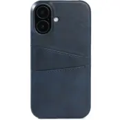 Trolsk Mobilskal med Kortficka Läderimitation (iPhone 16 Plus) - Brun