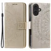 Trolsk Mandala Wallet with Strap (iPhone 16 Plus) - Roséguld