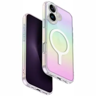 UNIQ iPhone 16 Plus Mobilskal MagSafe Iridescia - Holografiska