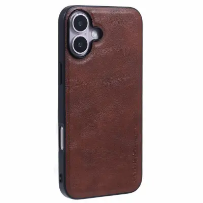 X-LEVEL Bojue-3 iPhone 16 Plus Mobilskal Hybrid Skydd Brun