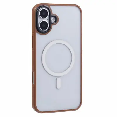 X-LEVEL Crystal Clear iPhone 16 Plus Mobilskal TPU+PC Guld