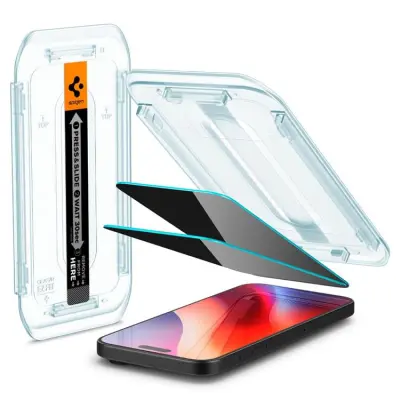 [2-Pack] Spigen iPhone 16 Pro Max/17 Pro Max Skärmskydd Härdat glas Privacy