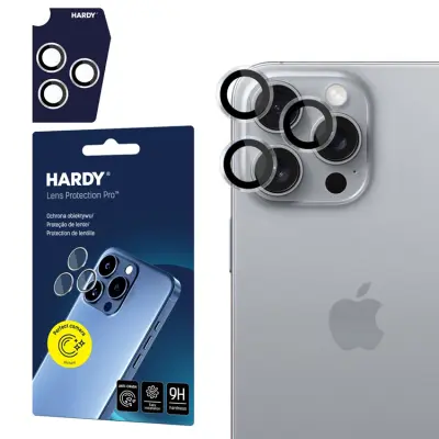 3mk iPhone 16 Pro/16 Pro Max Kameralinsskydd Härdat Glas Hardy Pro - Transparent