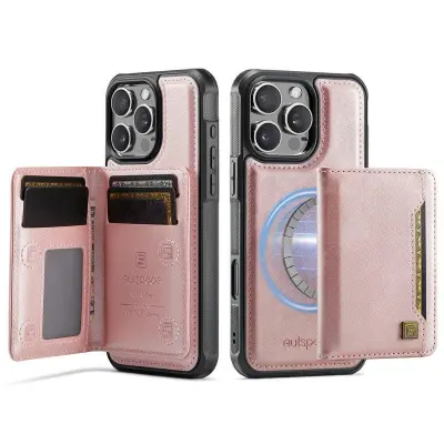 AUTSPACE iPhone 16 Pro Max Fodral KonstLäder - Roséguld