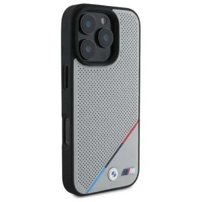 BMW iPhone 16 Pro Max Mobilskal MagSafe MagSafe Tricolor Line - Svart