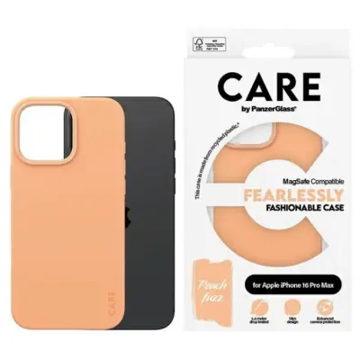 CARE By PanzerGlass iPhone 16 Pro Max Mobilskal MagSafe Fashion - Orange