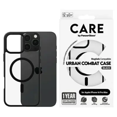 CARE By PanzerGlass iPhone 16 Pro Max Mobilskal MagSafe Urban - Svart