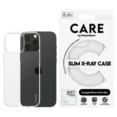 CARE By PanzerGlass iPhone 16 Pro Max Mobilskal X-Ray Soft - Transparent