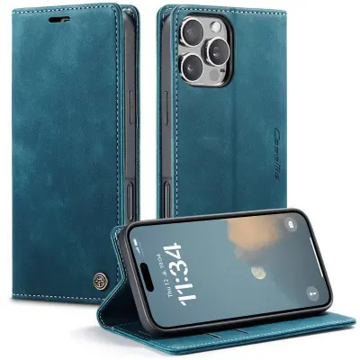 CASEME 013 Series iPhone 16 Pro Max Mobilskal KortLäder Blå