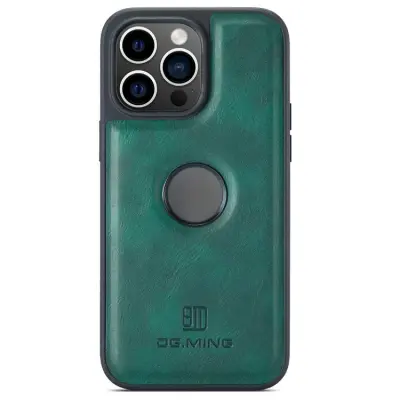 DG.MING iPhone 16 Pro Max Mobilskal Anti-Drop Läder - Grön