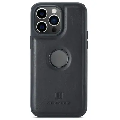 DG.MING iPhone 16 Pro Max Mobilskal Anti-Drop Läder - Svart