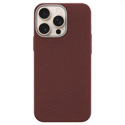 GKK iPhone 16 Pro Max Fodral - PC + TPU Ultra Tun - Röd