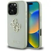 Guess iPhone 16 Pro Max Mobilskal Grained Big 4G Small Classic Logo - Grön