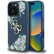 Guess iPhone 16 Pro Max Mobilskal Grained Roses Big 4G logo