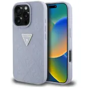 Guess iPhone 16 Pro Max Mobilskal Hot Stamp 4G Triangle Logo - Lila