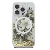 Guess iPhone 16 Pro Max Mobilskal MagSafe Liquid Glitter Flower