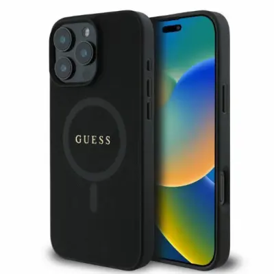 Guess iPhone 16 Pro Max Mobilskal Magsafe Saffiano Peony Classic Logo